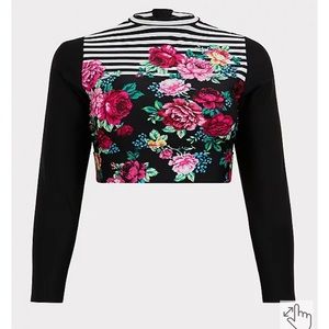 Torrid Rash Guard Swim Top